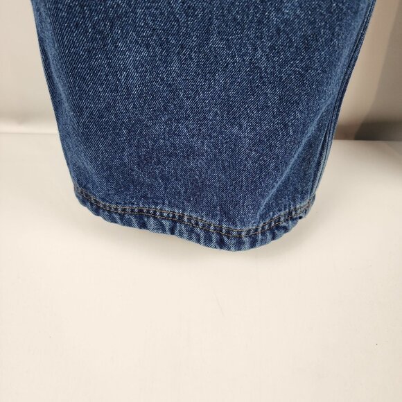 Duluth Trading Co Jeans Men 48x30 Ballroom Flannel Lined Denim Blue 100% Cotton - Picture 6 of 10